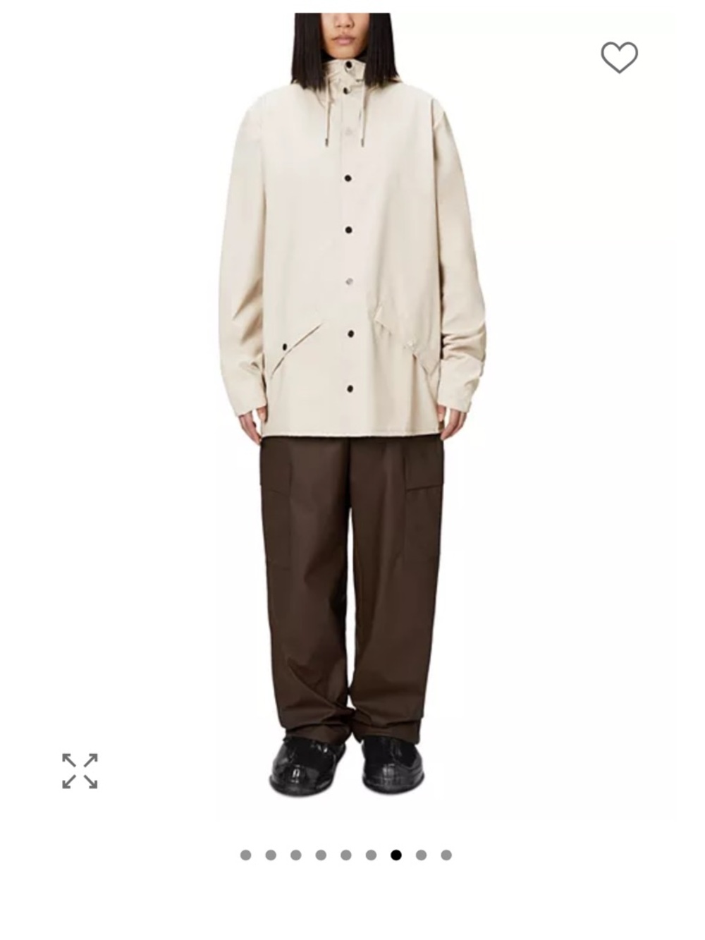 RAINS Sand W3 Jacket Size M